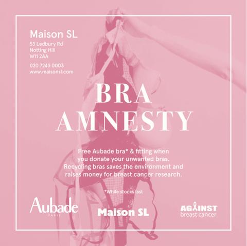 Lingerie store Maison SL declares a bra amnesty Against Breast