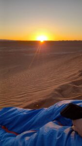Sunset in the Sahara Desert