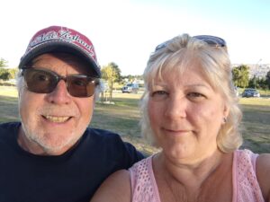 Mike on the left with his wife